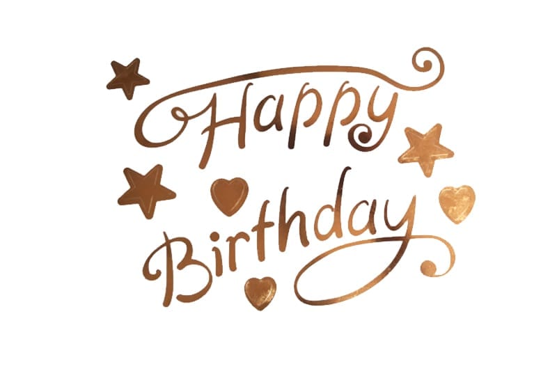 מדבקות לבלונים Happy birthday
